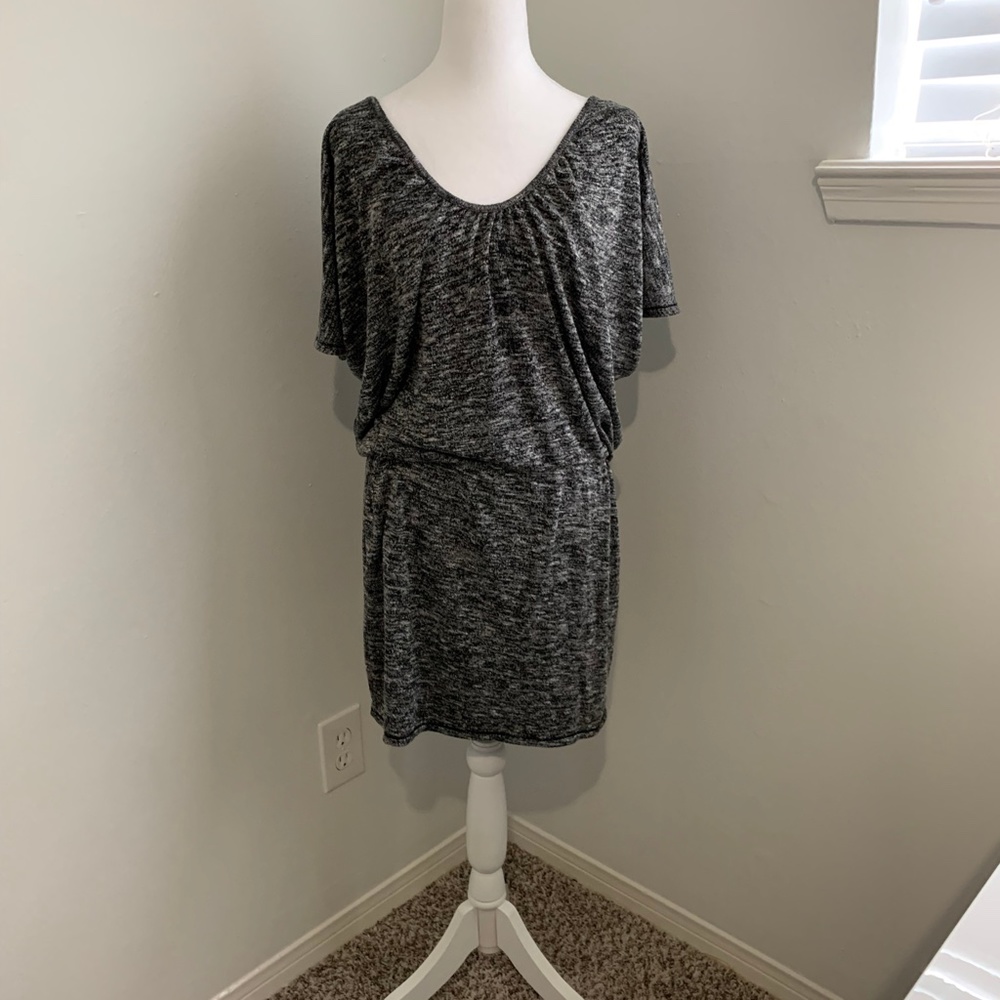 Max Edition Y2K Vintage Woman's Stretch Knit Dress Pretty Black & White Mini S